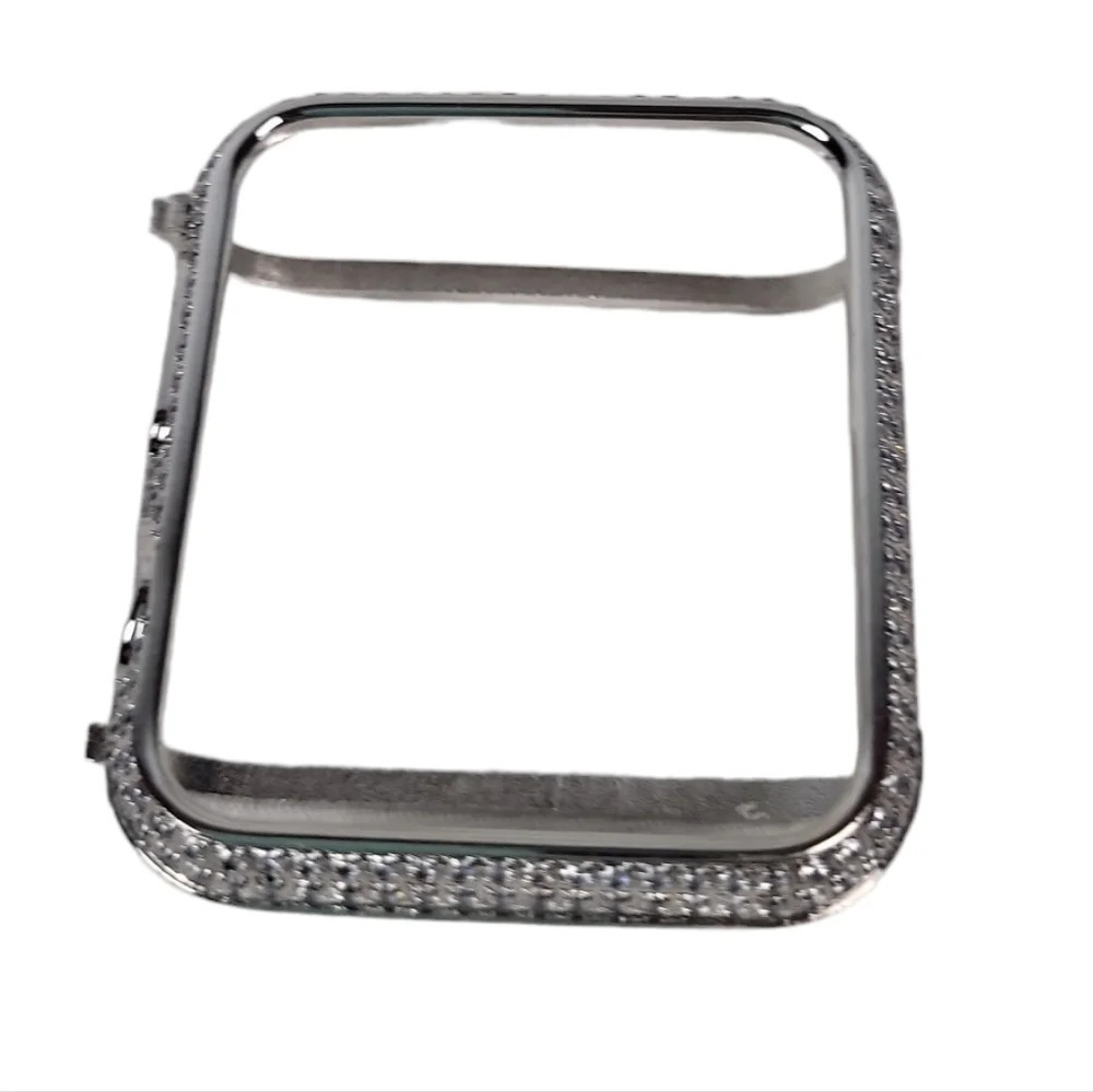 Callancity Diamonds Case Face Cover Metal Bezel Compatible for Apple Watch